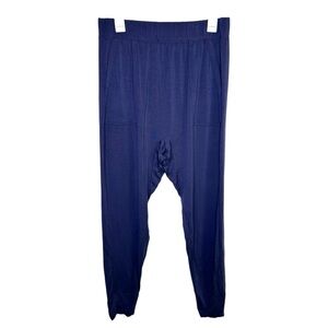 Sijo Blue Cooling Eucalyptus Lounge Wear Pants Joggers Pockets Stretchy XXL